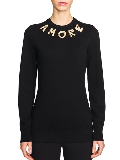 dolce gabbana sweatshirt women's|dolce and gabbana cashmere sweater.